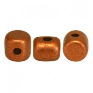 Cuentas de vidrio Minos® par Puca® - Copper gold mat 00030/01780